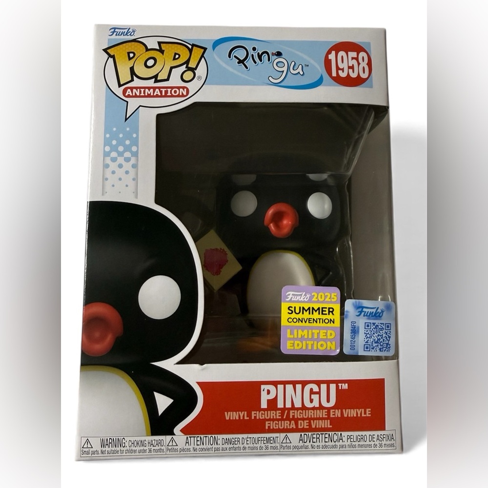 Ping Black and White Figure with Red Beak
